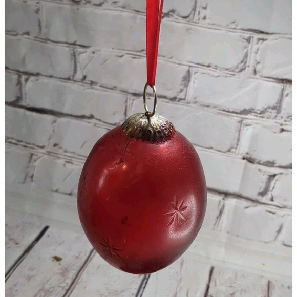 Vtg Kugel Style‎ Lot of 3 Thick Glass Christmas Tree Ornaments Made in India - Picture 2 of 5